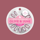 Cocoa Chrome Outline - Press-On | Medium | Oval