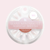 Milky Micro Glitter - Press-On | Medium | Oval