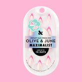 Neon Pink French - Press-On | Medium | Stiletto