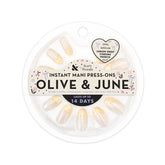 Lemon Drop Chrome French - Press On | Medium | Oval