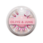 Pink Velvet French - Press On | Medium | Almond