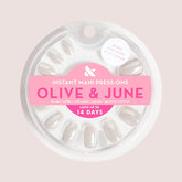 White Chrome - Press-On | Extra Short | Round