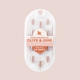 Taupe Jelly Chrome - Press-On | Extra Short | Squoval