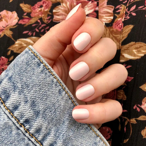 Brave Blush | Extra Short | Round - Tab Press-On