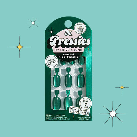 Emerald Magic Velvet - Pressies | Short Medium | Round