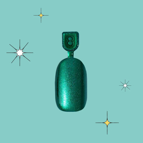 Emerald Magic Velvet - Pressies | Short Medium | Round