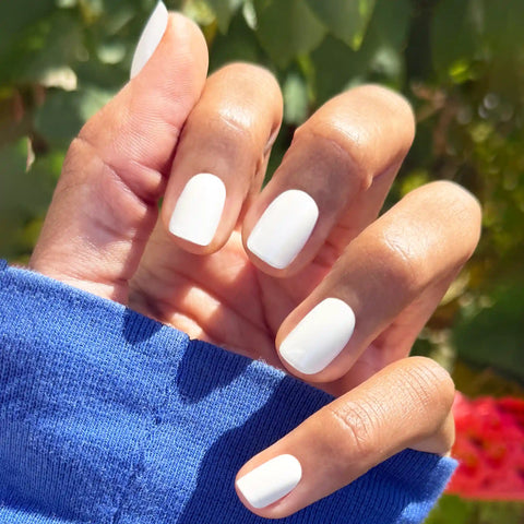 White Chrome - Press-On | Extra Short | Squoval