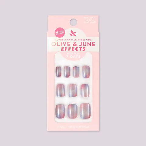 Fairy Velvet | Extra Short | Squoval - Tab Press-On