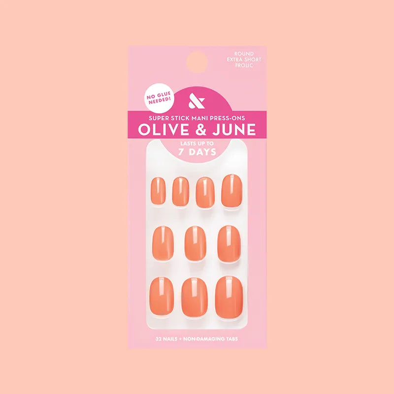 Frolic | Extra Short | Round - Tab Press-On