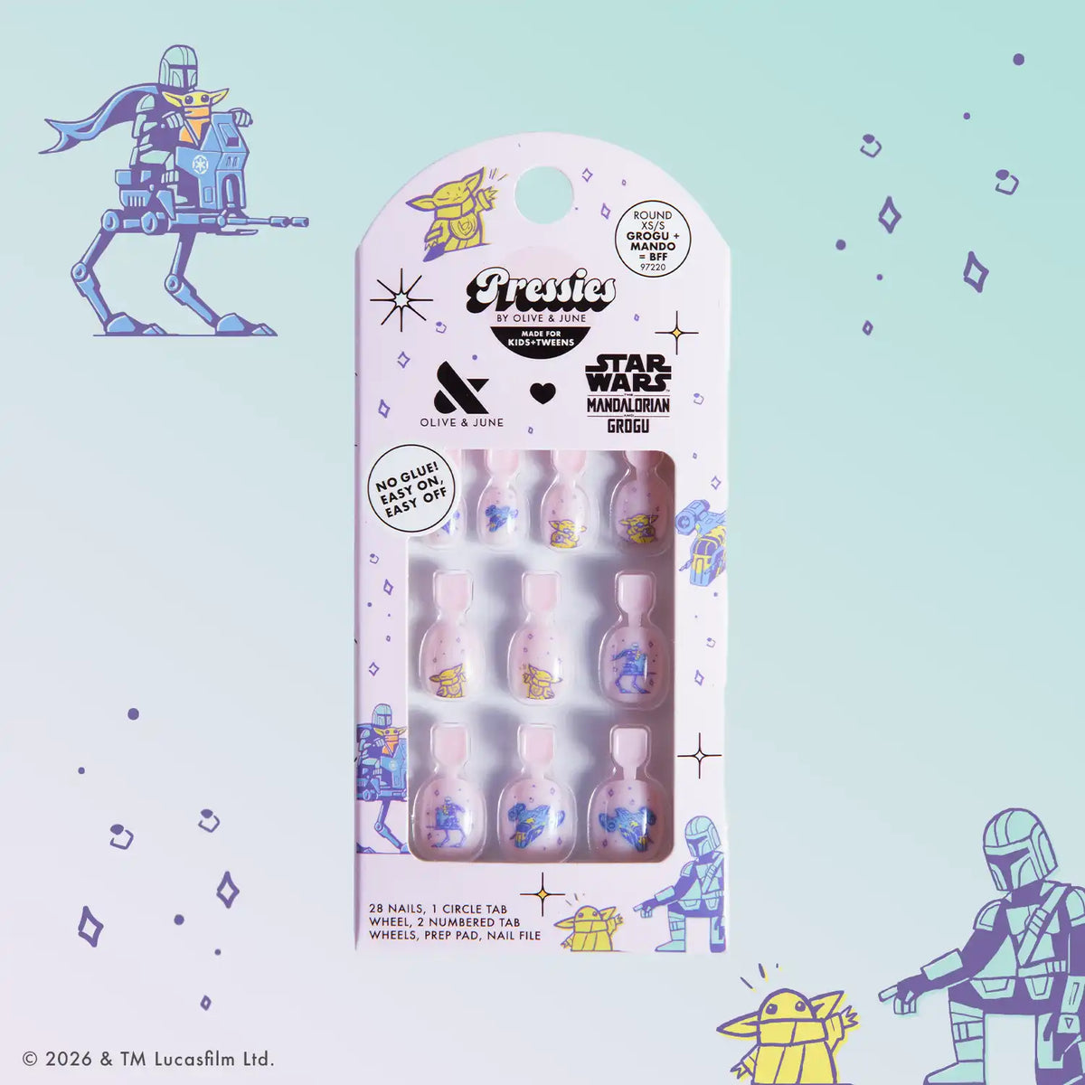 Grogu + Mando = BFF  - Pressies | Extra Short Short | Round