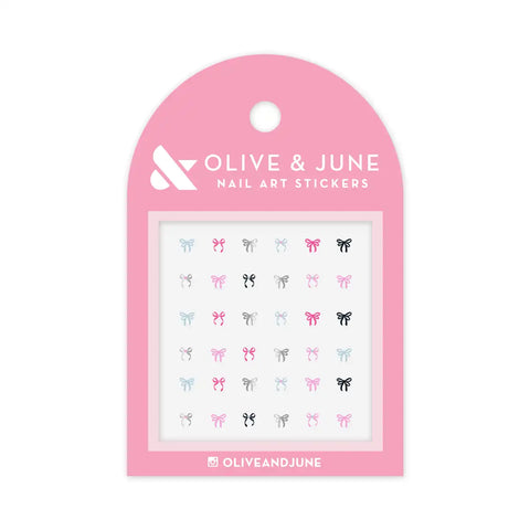 Ribbons + Bows Nail Art Puffy Stickers