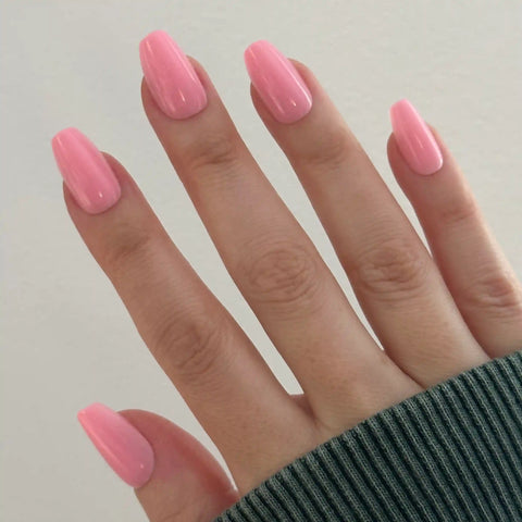 O&J Pink - Press-On | Medium | Coffin