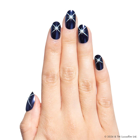 Blue Celestial Chrome - Press-Ons | Short | Round