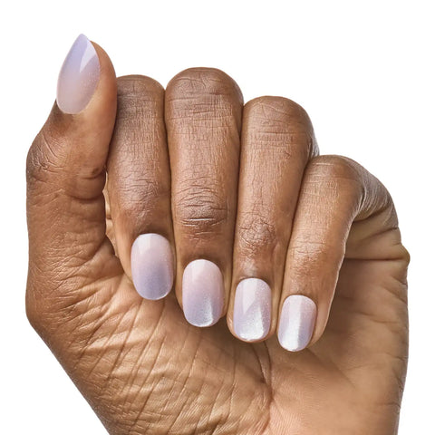 Lavender Gradient Velvet | Extra Short | Round - Tab Press-On