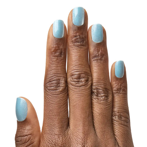 Sky Velvet | Extra Short | Squoval - Tab Press-On