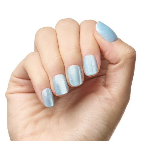 Sky Velvet | Extra Short | Squoval - Tab Press-On