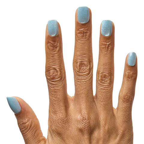 Sky Velvet | Extra Short | Squoval - Tab Press-On