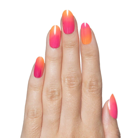 Sunset Blvd Chrome - Press On | Medium | Oval