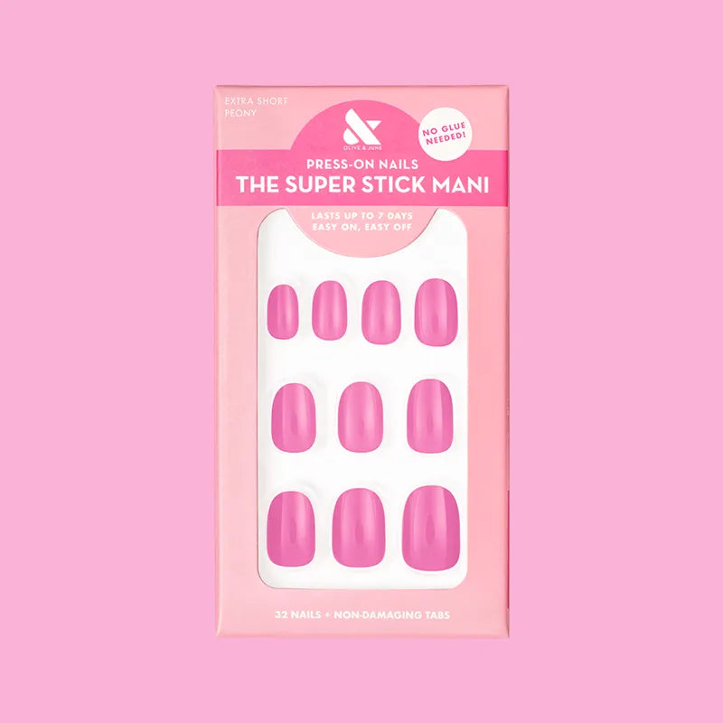 Peony | Extra Short | Round - Tab Press-On