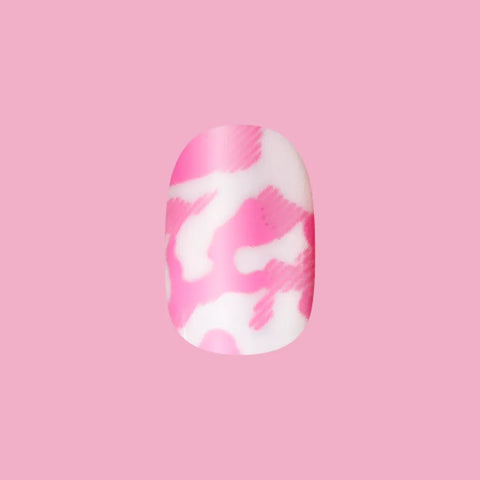 Pink Camo - Tab Press-On | Short | Round