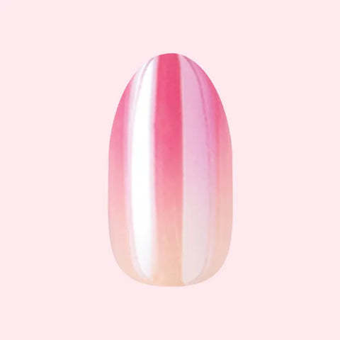 Pink Chrome Gradient | Medium | Oval - Tab Press-On
