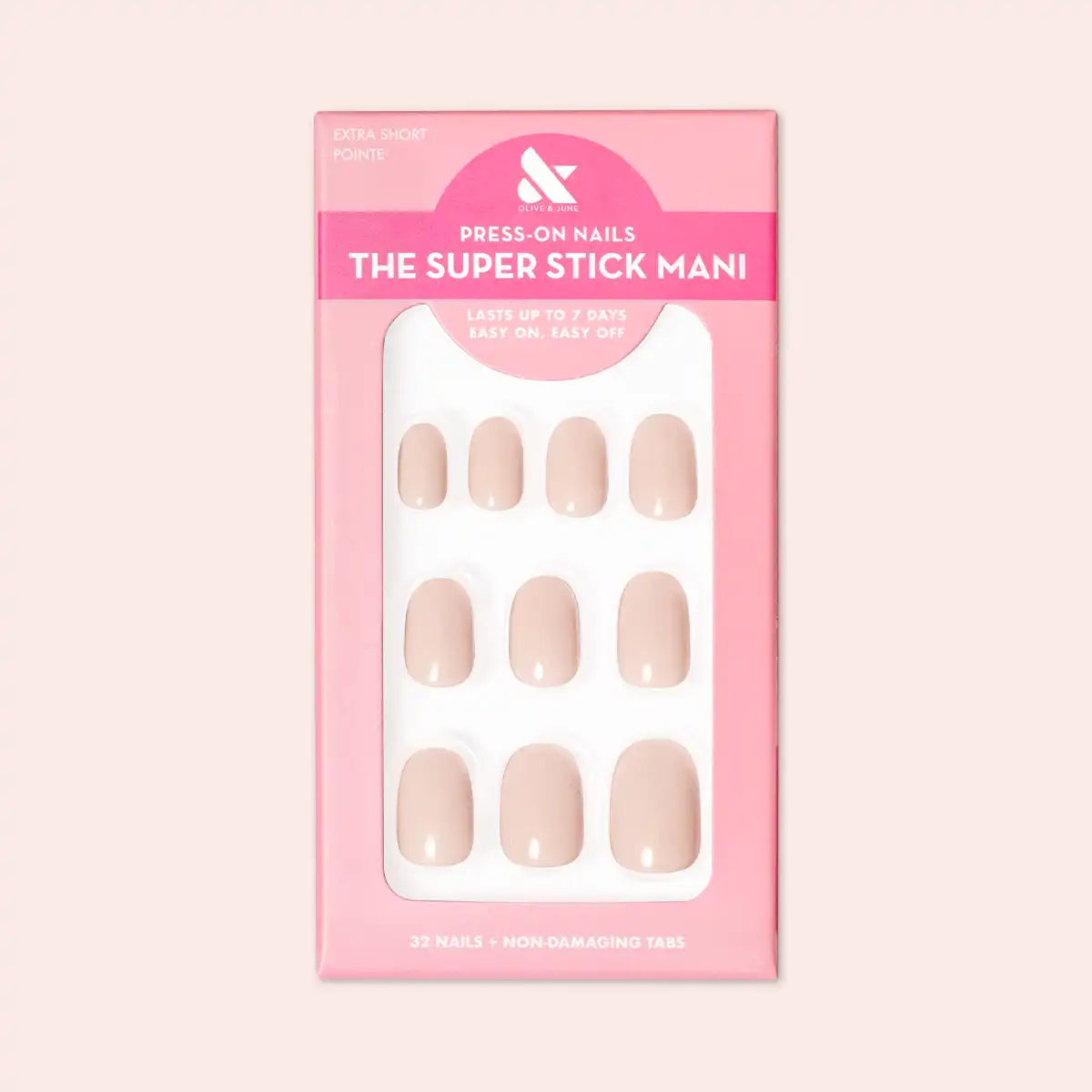Pointe | Extra Short | Round - Tab Press-On