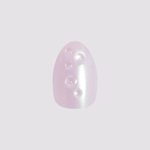 Purple Puka Raindrops - Press-On | Short | Almond