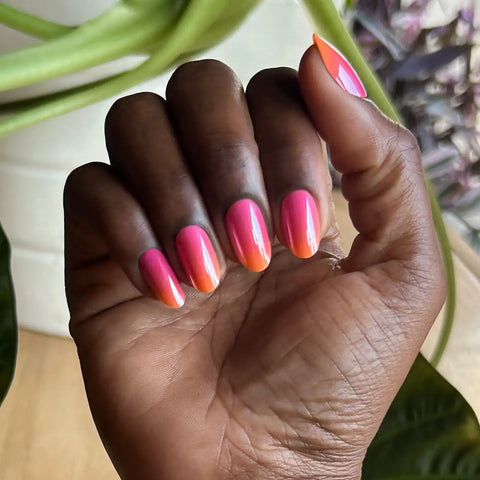 Sunset Blvd Chrome - Press On | Medium | Oval
