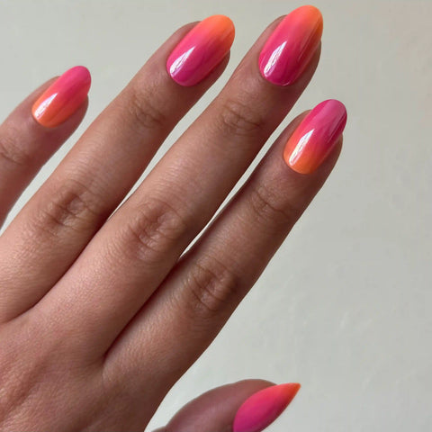 Sunset Blvd Chrome - Press On | Medium | Oval