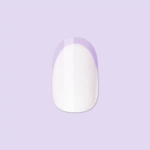 Tonal Lavender French | Extra Short | Round - Tab Press-On