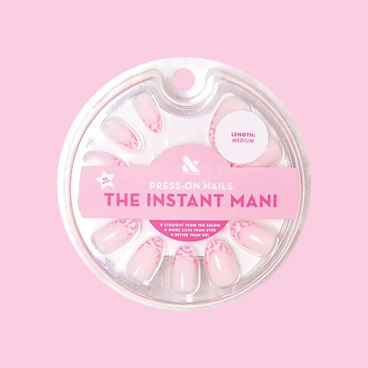 Pink Cheetah - Press-On | Medium | Almond