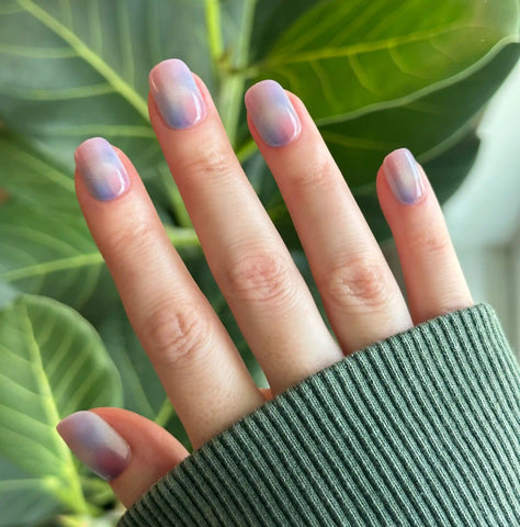 Fairy Velvet | Extra Short | Squoval - Tab Press-On