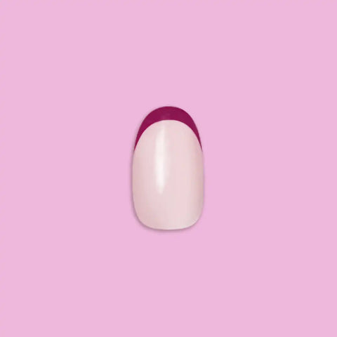 Plum Tonal French - Press-On | Short | Round
