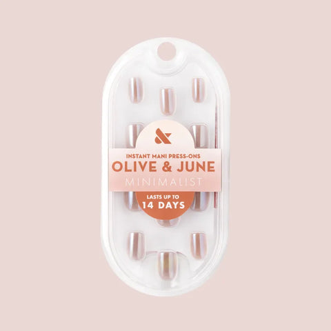 Taupe Jelly Chrome - Press-On | Extra Short | Squoval